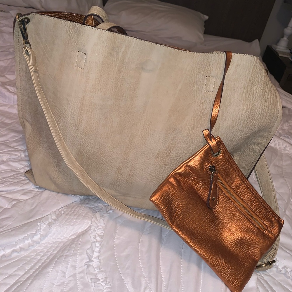 Free People Vegan Leather Reversible Tote